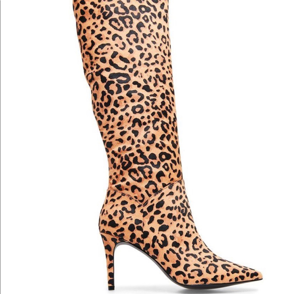 Steve Madden Leopard Kinga Boots NWOT Sz. 9.5